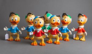 7-teiliges Konvolut von Walt-Disney-Gummifiguren (Italien, 60er J.)