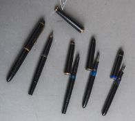 5-teiliges Füllfederhalter-Konvolut