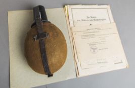 Militärische Nachlassdokumente des Hauptfeldwebel 