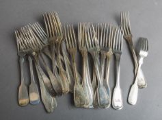 Großes Konvolut von Gabeln 800 Silber