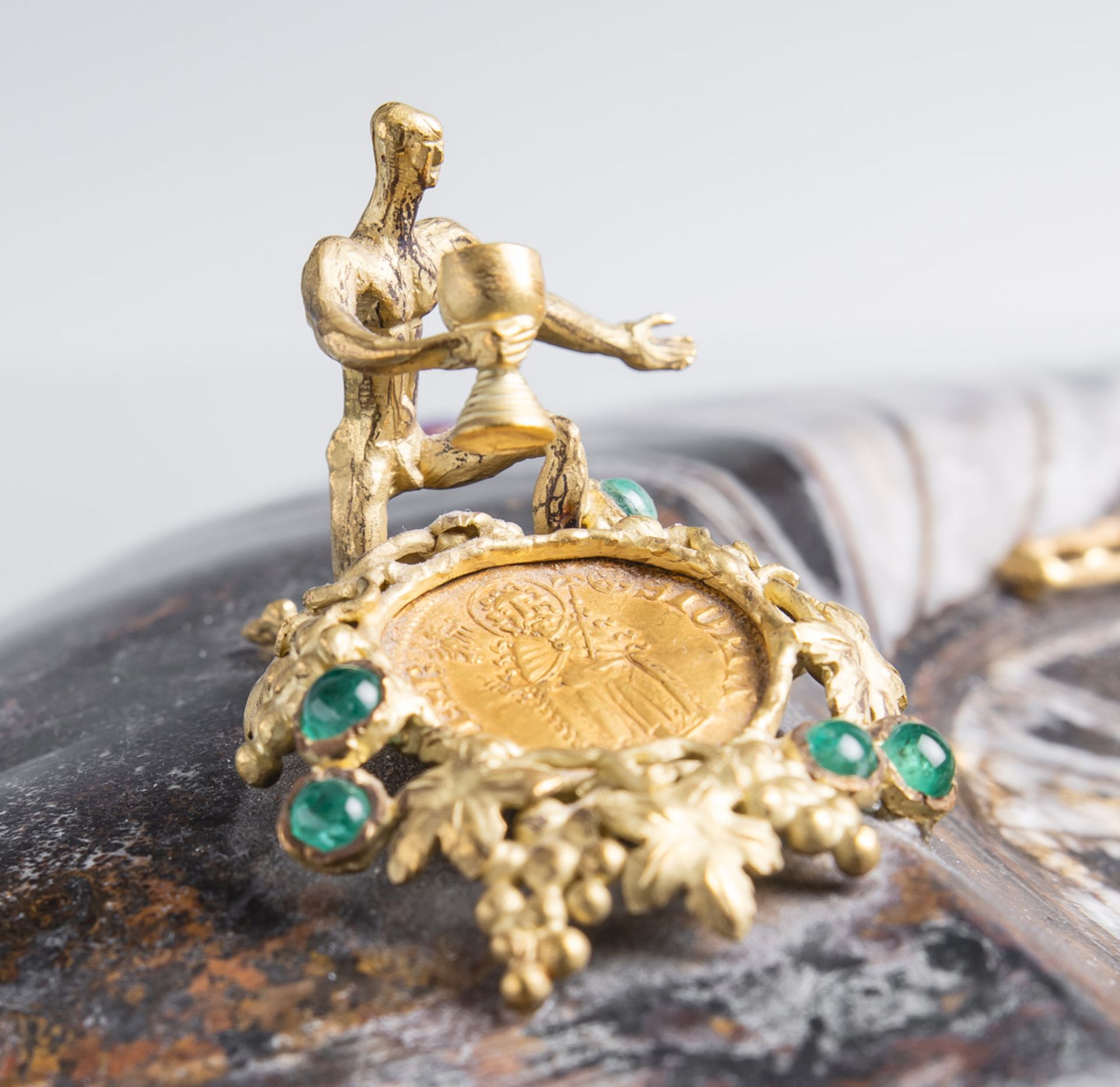 Kunstkammerobjekt / Tischaufsatz / Dekorationsobjekt (Juwelier Weiland, Mainz) - Bild 3 aus 11