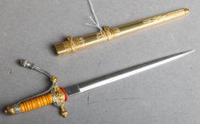 Marine-Miniaturdolch / Brieföffner