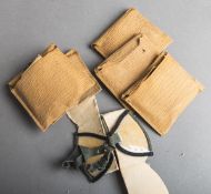 4-teiliges Konvolut von Wehrmachts-Staubschutzbrillen M42