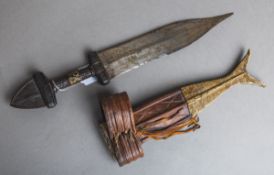 Dolch / Armdolch (Tubu, Afrika, um 1900)