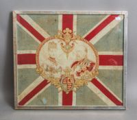 Britische Souvenir-Flagge zur Krönung von Edward VII und Alexandra (1902)