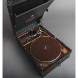 Tragbares Koffergrammophon (Electrola, 20er J.)