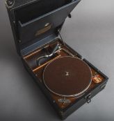 Tragbares Koffergrammophon (Electrola, 20er J.)