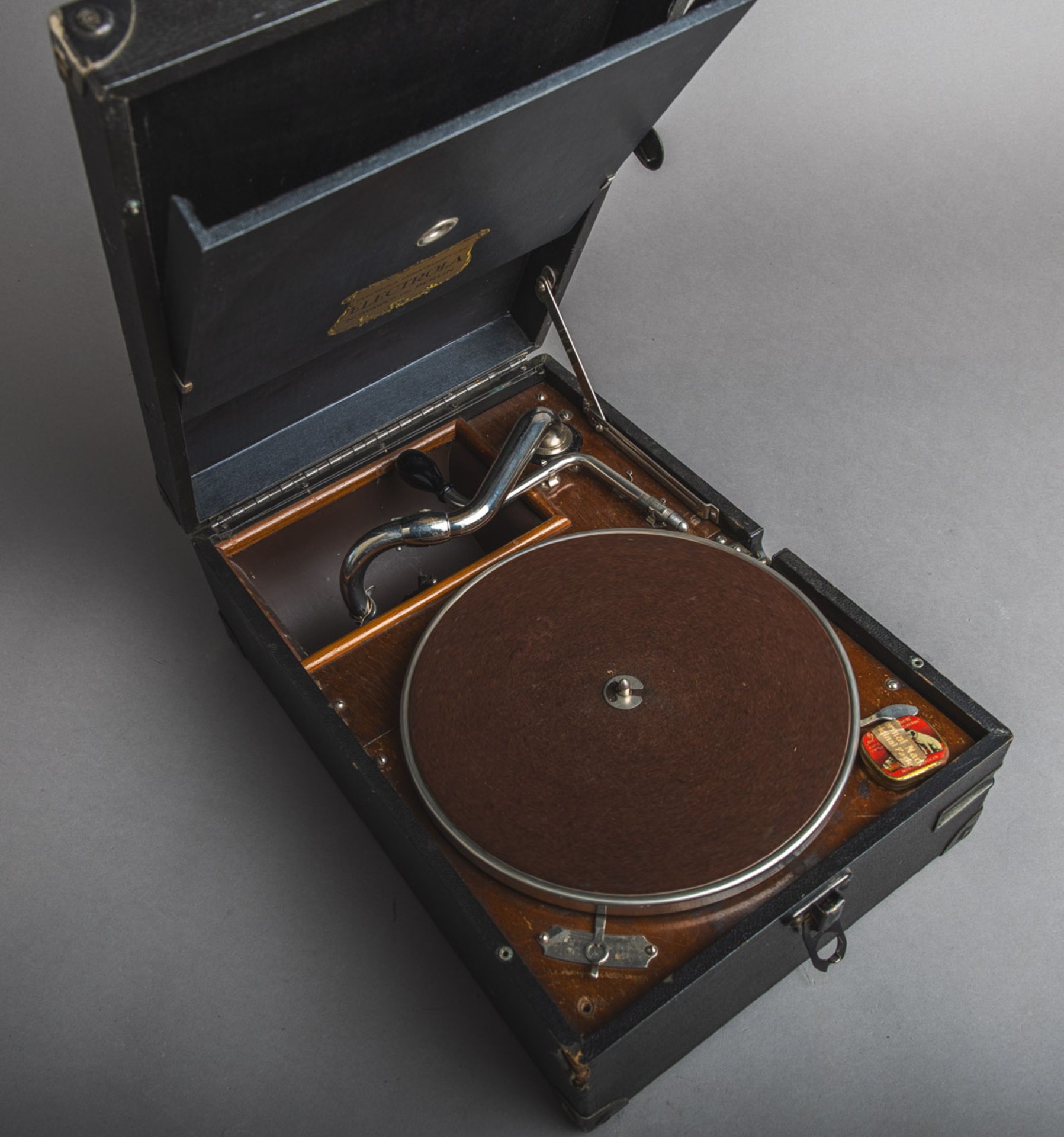 Tragbares Koffergrammophon (Electrola, 20er J.)