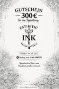 Ein Gutschein des Esthetic Ink Tattoo Studio