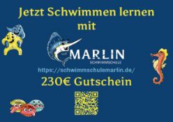 Gutschein, Marlin Schwimmschule im Wert von 230,- Euro