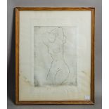 Krieger, Emil (1902 - 1979), Sitzender weiblicher Akt