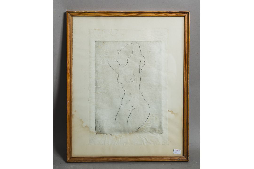 Krieger, Emil (1902 - 1979), Sitzender weiblicher Akt - Bild 1 aus 3