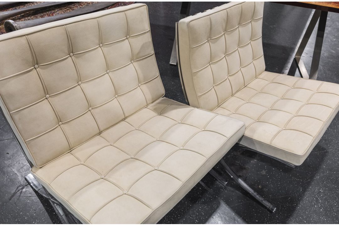 Paar Sessel Mod. "Barcelona" (Knoll International, Italien) - Bild 2 aus 2