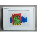Haring, Keith (1958 - 1990), "Statue of Liberty"