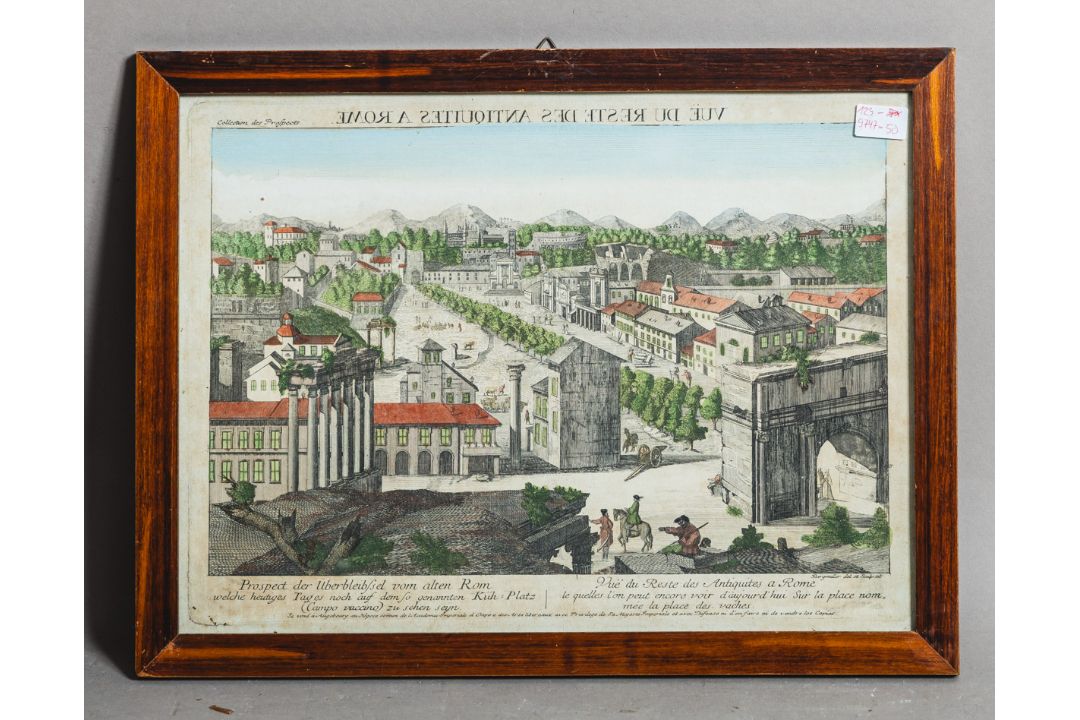 Bergmüller, Johann Georg (1688 - 1762), "Vue du reste des Antiquités à Rome" - Bild 1 aus 2