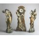 3-teilige Jugendstil-Uhrengarnitur (C. Haböck, um 1900) - Bild 1 aus 5