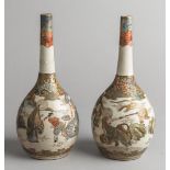 2 Satsuma-Vasen "Kinkozan" (Japan, Meiji-Zeit)