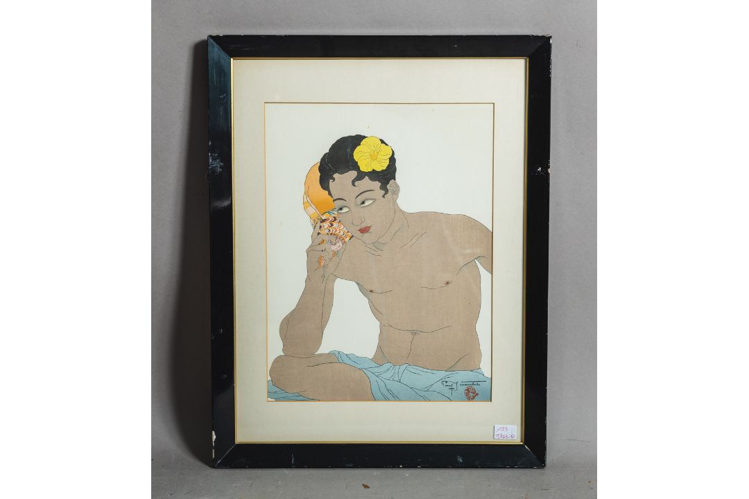 Jacoulet, Paul (1896 - 1960), "Le chant des vagues" (1936/37) - Bild 1 aus 3