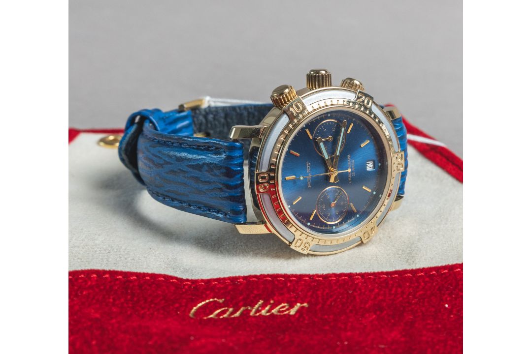 Armbanduhr/ Chronograph (Poljot, Russland, 1990er Jahre) - Bild 1 aus 3