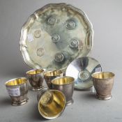 8-teiliges Konvolut von Silberteilen 835 Silber (20. Jh.)