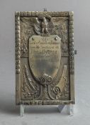 Metallplakette (1924)