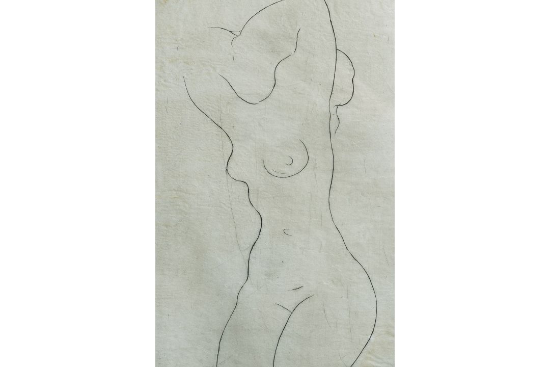 Krieger, Emil (1902 - 1979), Sitzender weiblicher Akt - Bild 2 aus 3