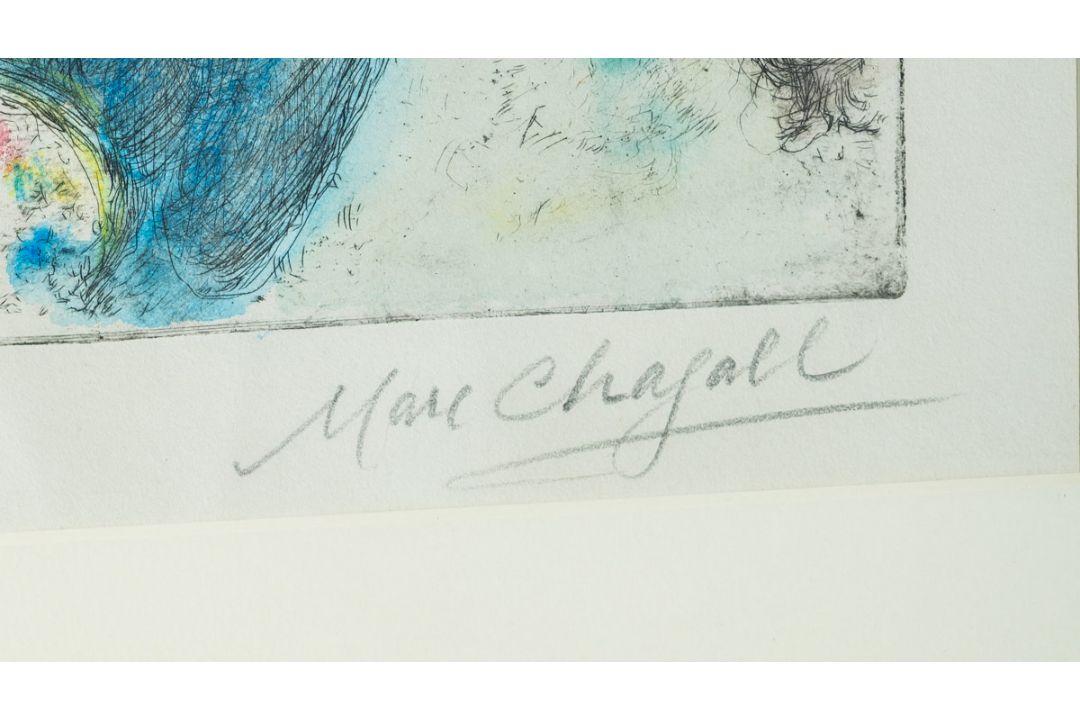 Chagall, Marc (1887 - 1985), Blatt aus der Folge "Musique" (1981) - Bild 2 aus 3