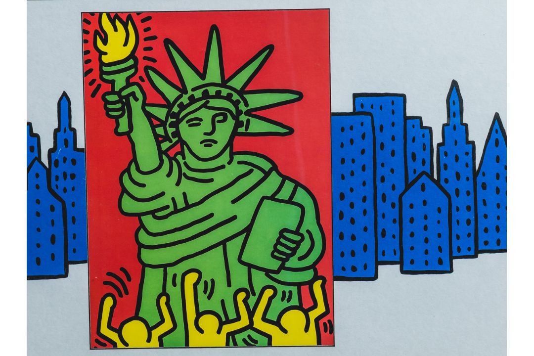 Haring, Keith (1958 - 1990), "Statue of Liberty" - Bild 2 aus 2