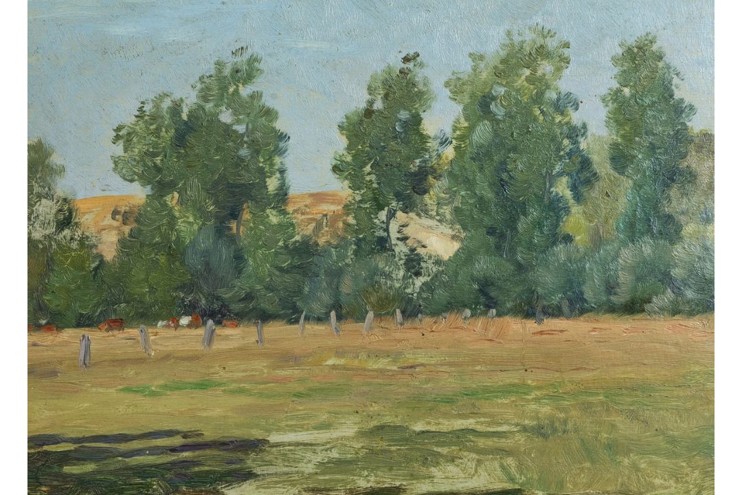 Künstler/in unbekannt (20. Jh.), Sommerliche Landschaft - Bild 3 aus 3