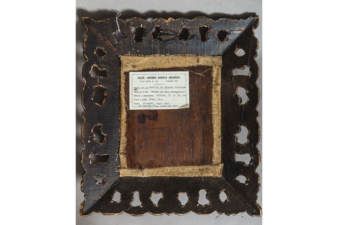Künstler/in unbekannt (Bolivien, 17./18. Jh.), Fragment im Stil der Escuela Potosina - Bild 2 aus 3