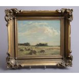 Riddel, James Alick (1857 - 1928), Landschaft nach der Getreideernte