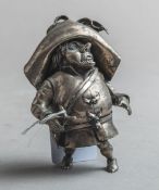 Landsknecht-Figur 800 Silber (Italien)