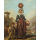 Delacroix, Auguste (1809 - 1868), Frau mit Wasserkrug und Kind - Bild 4 aus 4