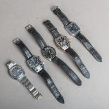 5-teiliges Konvolut von Armbanduhren