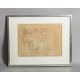 Corinth, Lovis (1858 - 1925), Figürliche Skizze eines Paares - Bild 1 aus 2