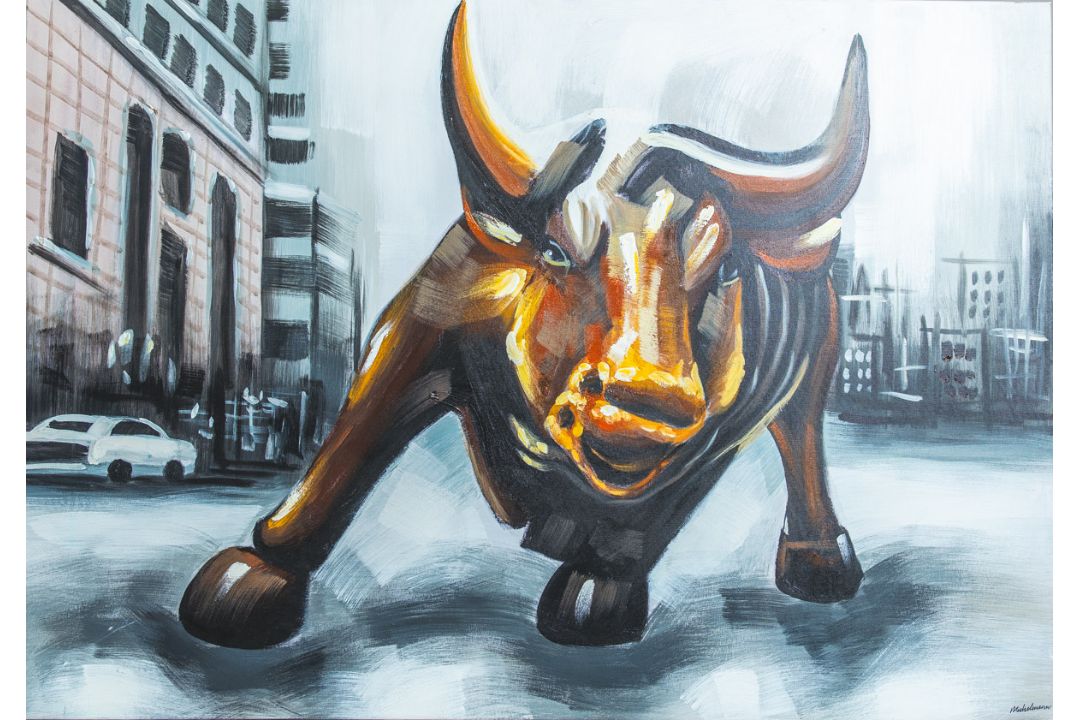 Signiert "Michelmann" (20./21. Jh.), "Wallstreet"