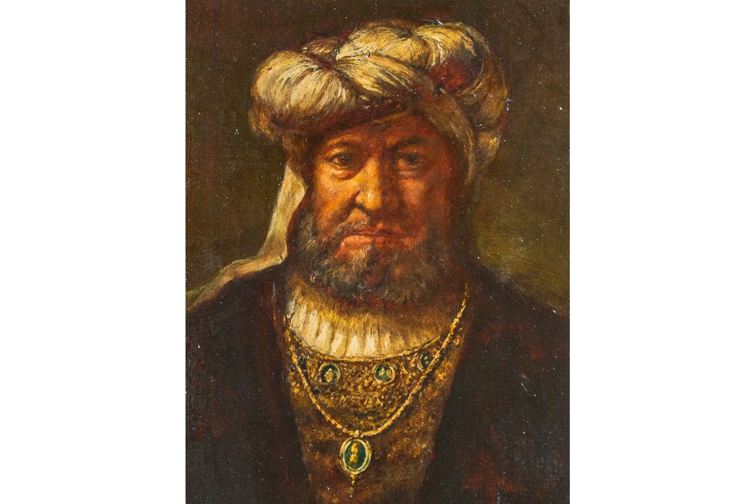 Künstler/in unbekannt (17. Jh.), Bildnis eines Mannes mit Turban - Bild 3 aus 3