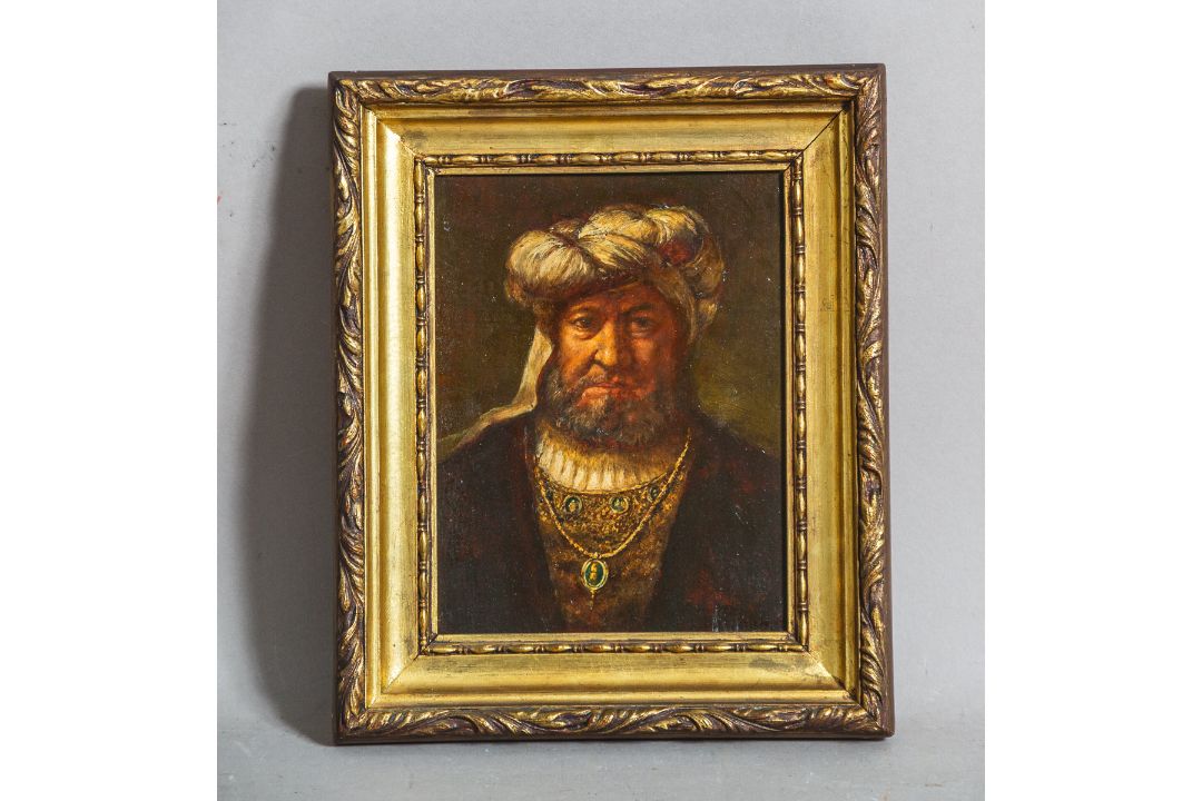 Künstler/in unbekannt (17. Jh.), Bildnis eines Mannes mit Turban - Bild 1 aus 3