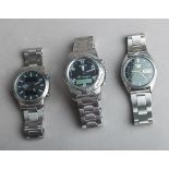 3-teiliges Konvolut von Armbanduhren