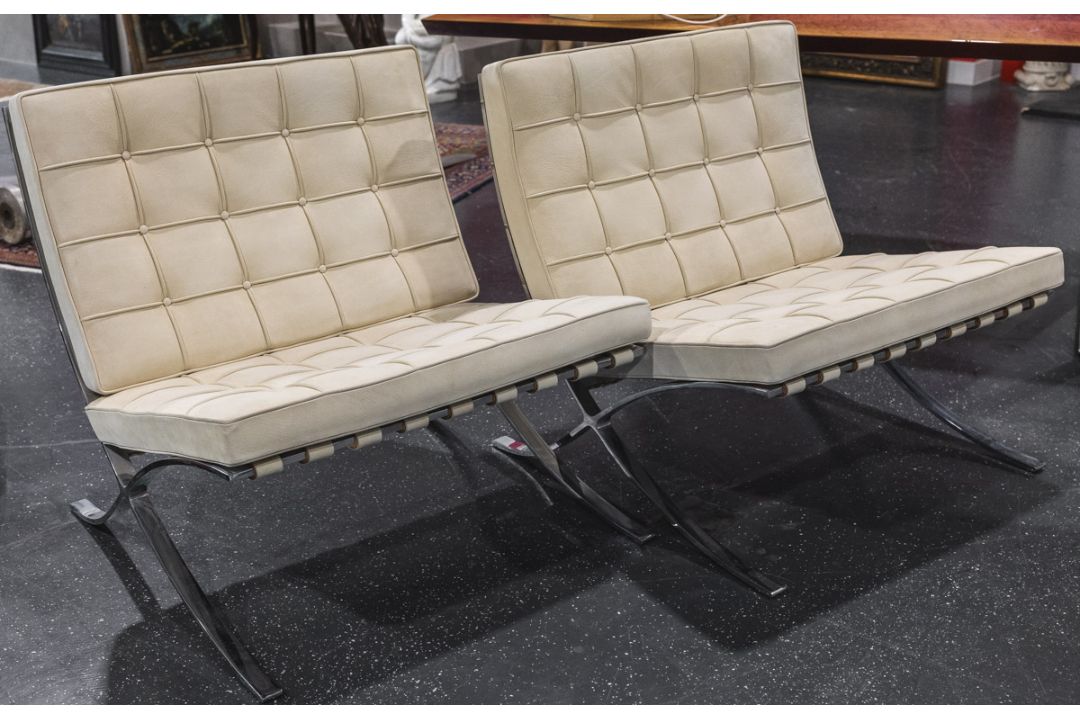 Paar Sessel Mod. "Barcelona" (Knoll International, Italien) - Bild 1 aus 2