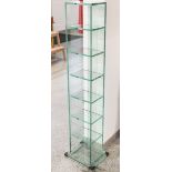 2 Glasregale "Tower" (Design Vertrieb, neuzeitlich)