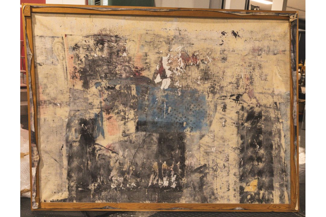 Graeder, Hans (1919 - 1999), Abstrahierte schreibende Person (1981) - Bild 2 aus 2