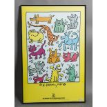 Haring, Keith (1958 - 1990), Plakat "The Humane Society of Broward County" (1987)