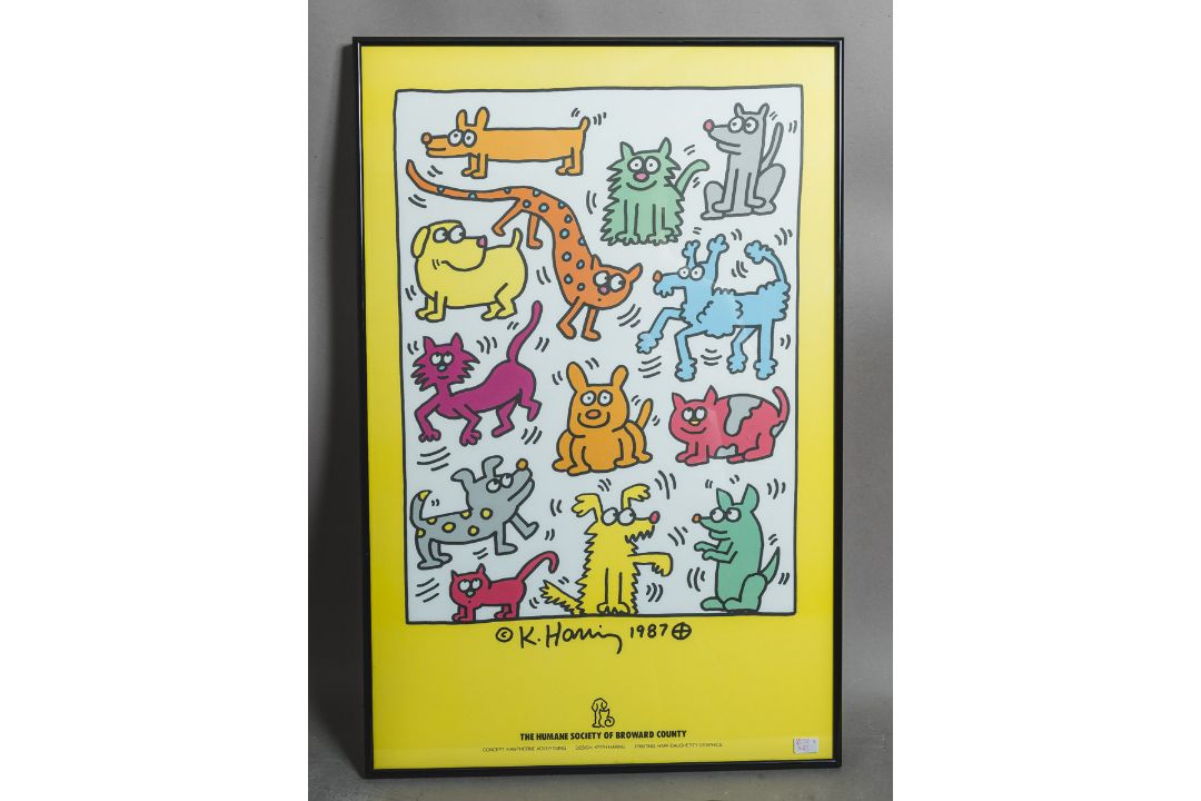 Haring, Keith (1958 - 1990), Plakat "The Humane Society of Broward County" (1987) - Bild 1 aus 2