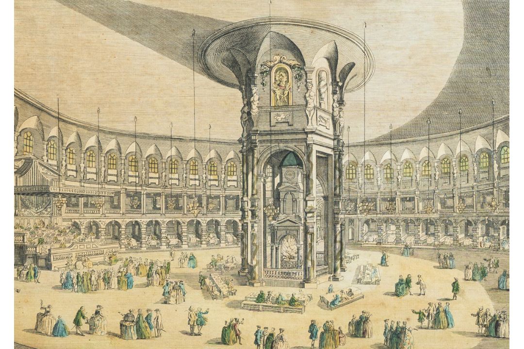 Huquier, Gabriel (1695 - 1772), "Vue de la Campagnie à Déjeuner dans la Rotonde, Londres" - Bild 2 aus 2