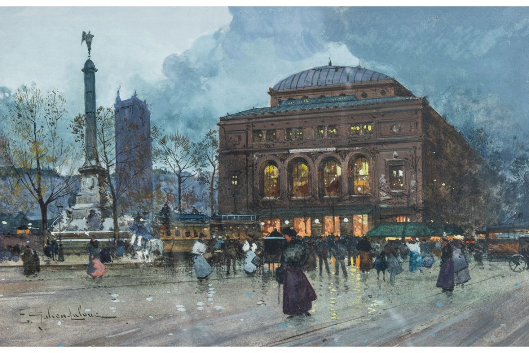 Galien-Laloue, Eugène (1854 - 1941), "Paris Opera Square" - Bild 4 aus 4
