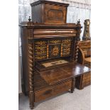 Schreibschrank (wohl Nord-Deutschland o. Berlin, Spät-Biedermeier, um 1850/1860er Jahre)