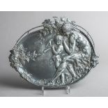 Wandzierplatte (WMF, Jugendstil, um 1900)