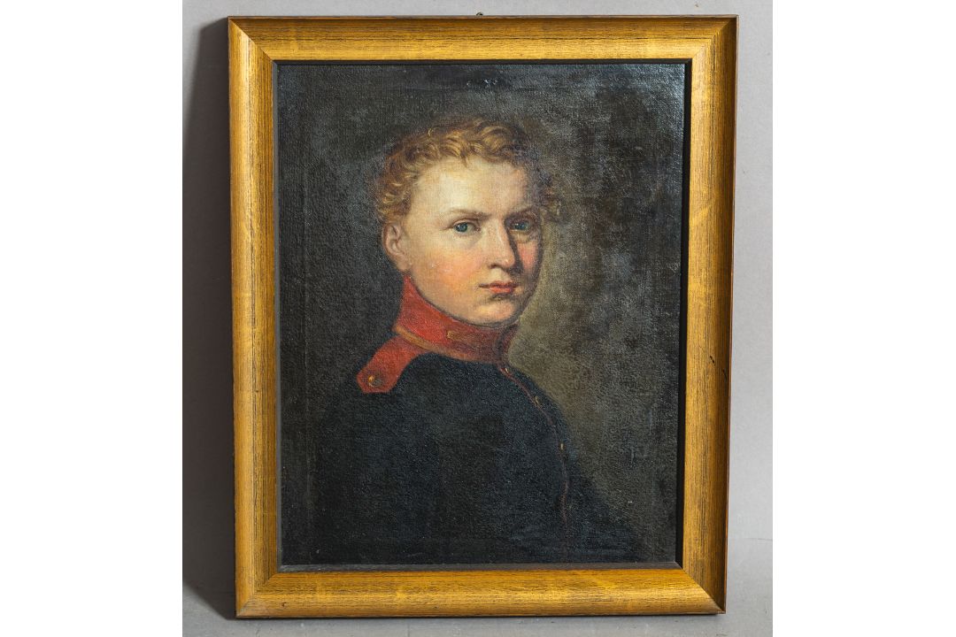 Künstler/in unbekannt (wohl Anfang/Mitte 19. Jh.), Porträt eines jungen Mannes in militärischer Unif - Bild 1 aus 3