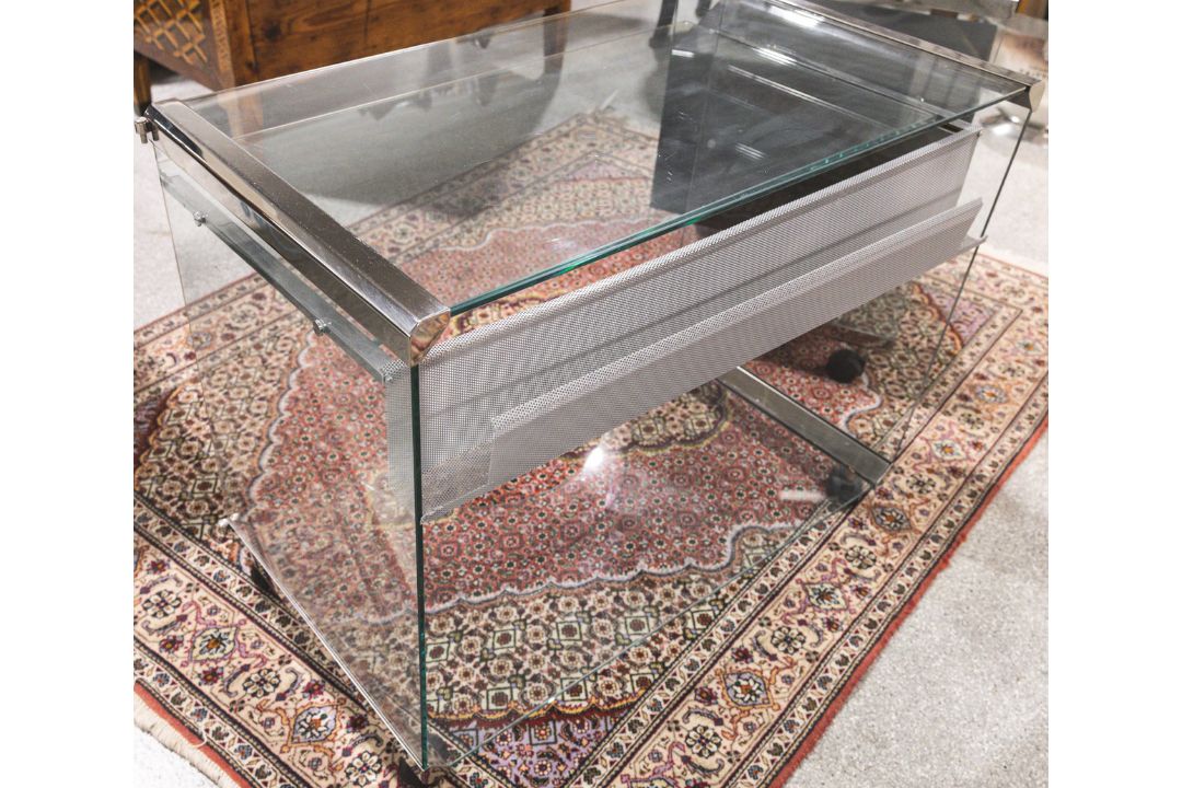 Schreibtisch mit Rollcontainer (Gallotti u. Radice, Italien, 70er J.) - Bild 2 aus 3